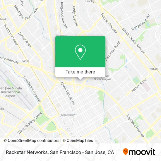 Rackstar Networks map