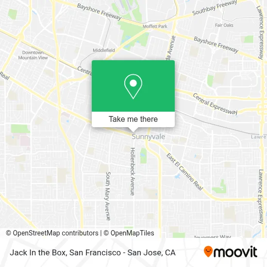Jack In the Box map