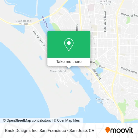 Back Designs Inc map