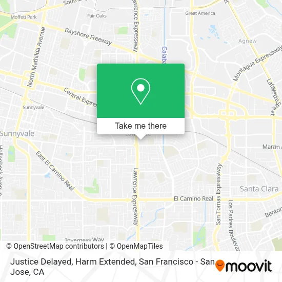 Justice Delayed, Harm Extended map