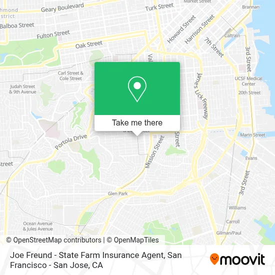 Joe Freund - State Farm Insurance Agent map