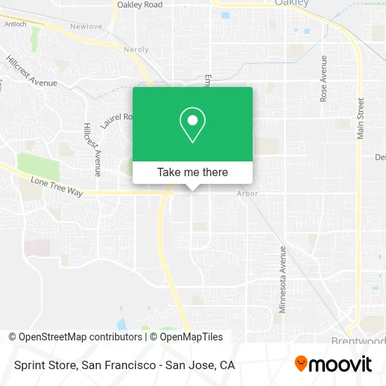 Sprint Store map