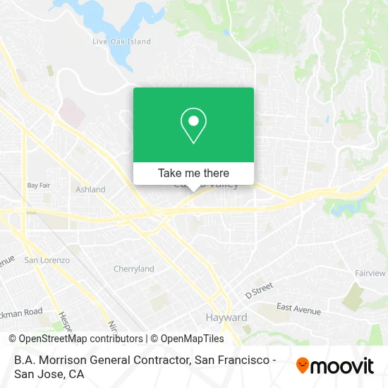 B.A. Morrison General Contractor map