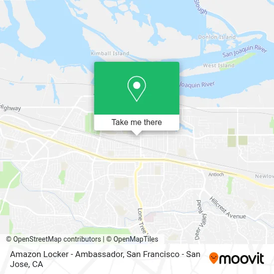 Amazon Locker - Ambassador map