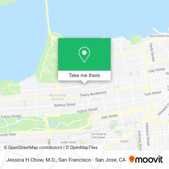 Jessica H Chow, M.D. map