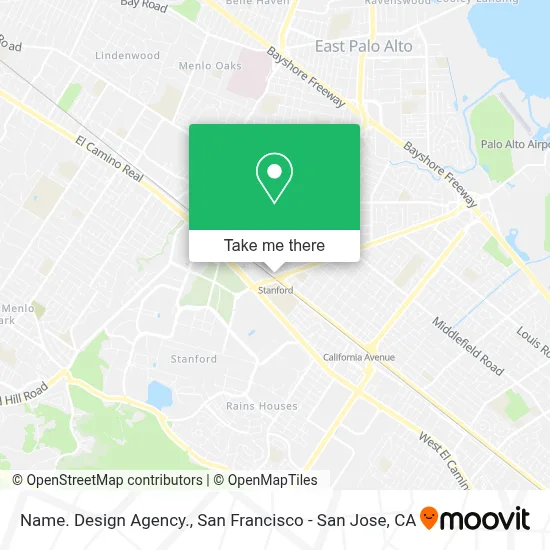 Name. Design Agency. map