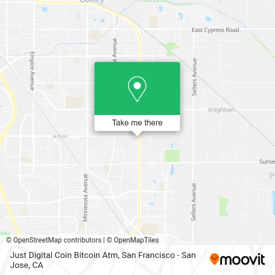 Just Digital Coin Bitcoin Atm map