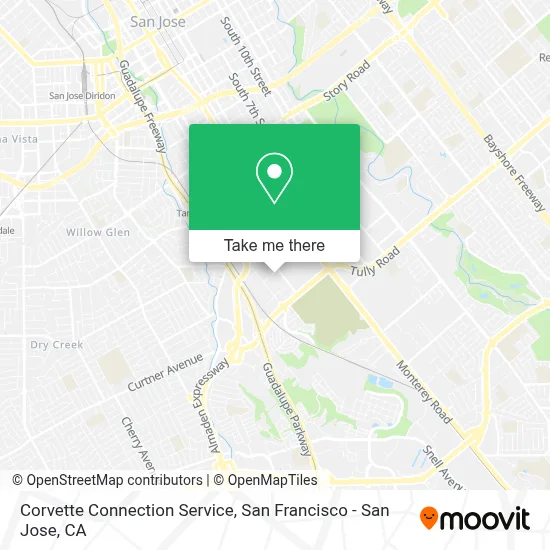 Corvette Connection Service map