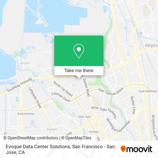 Evoque Data Center Solutions map