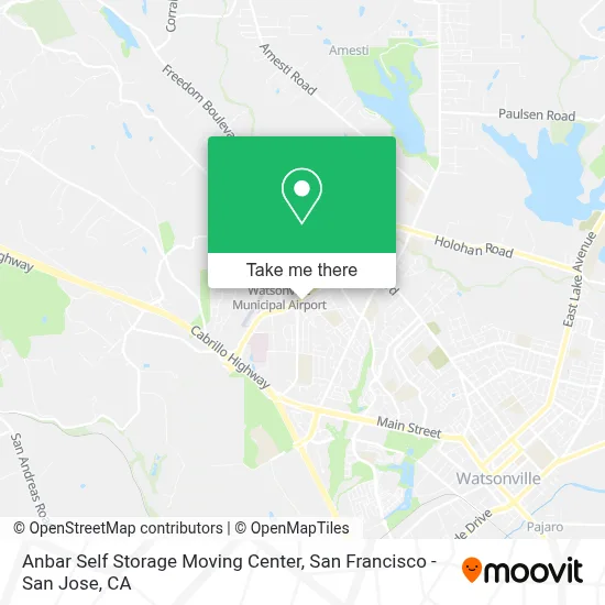 Anbar Self Storage Moving Center map