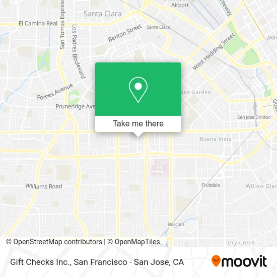 Gift Checks Inc. map