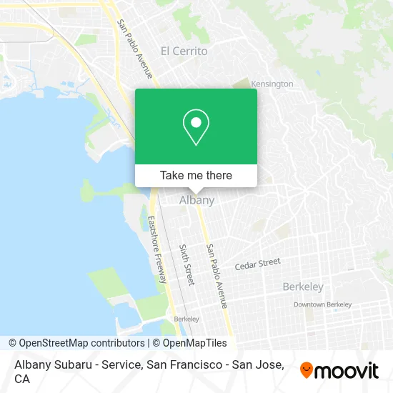 Albany Subaru - Service map