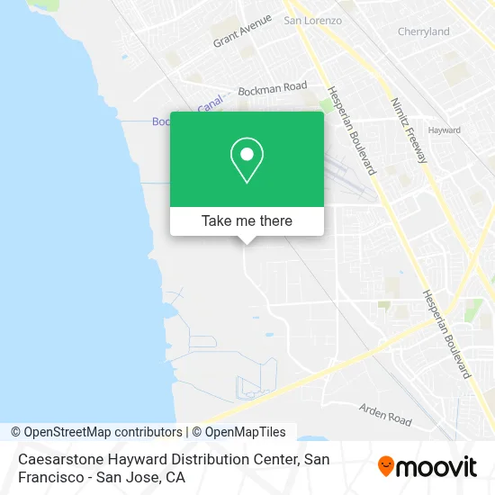 Caesarstone Hayward Distribution Center map