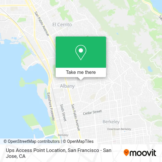 Ups Access Point Location map