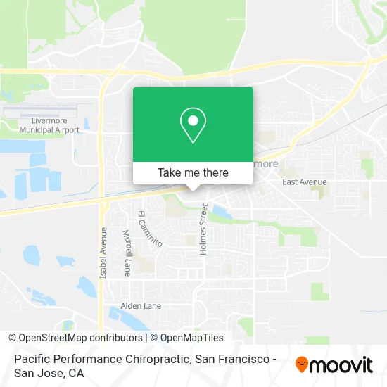 Pacific Performance Chiropractic map