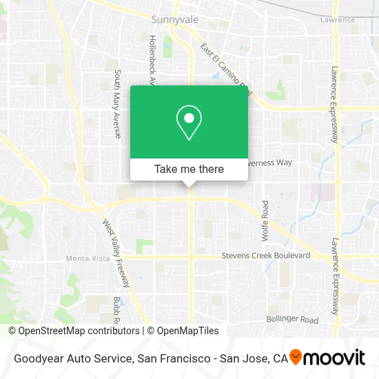 Goodyear Auto Service map