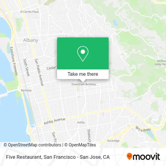 Five Restaurant map