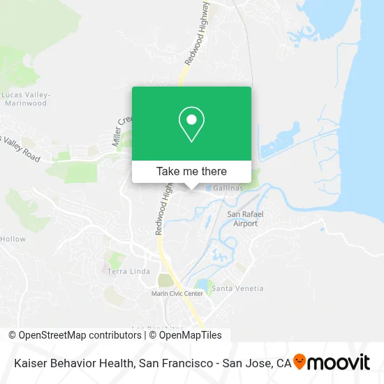 Kaiser Behavior Health map