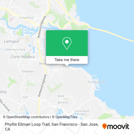 Phyllis Ellman Loop Trail map