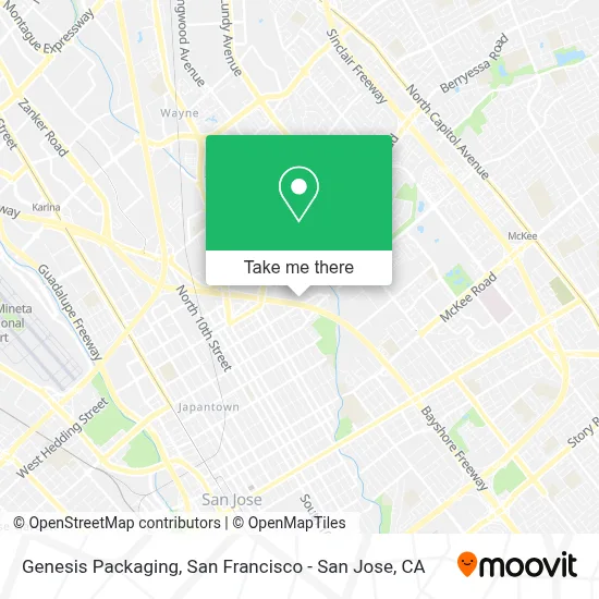 Genesis Packaging map