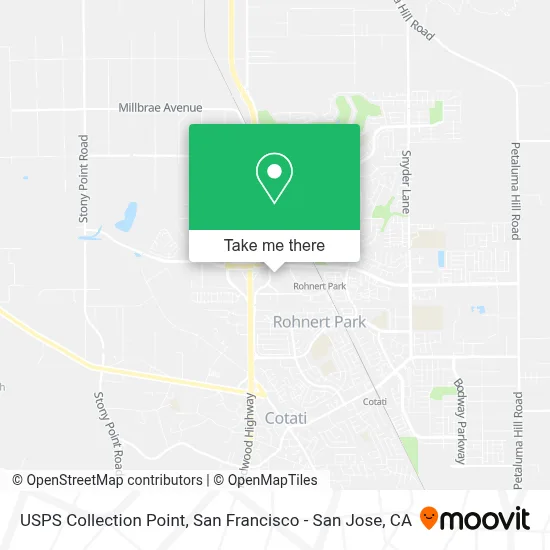 USPS Collection Point map