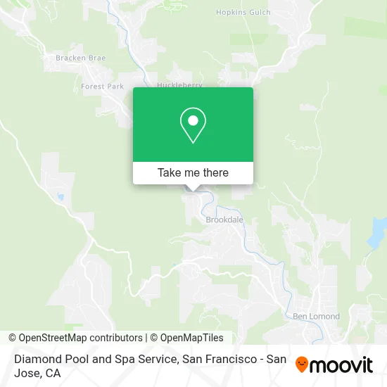 Diamond Pool and Spa Service map