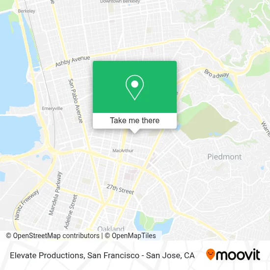 Elevate Productions map
