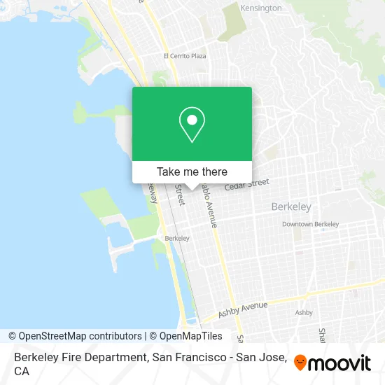 Berkeley Fire Department map