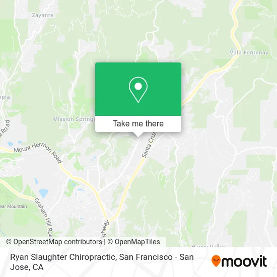 Ryan Slaughter Chiropractic map