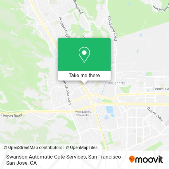Swanson Automatic Gate Services map