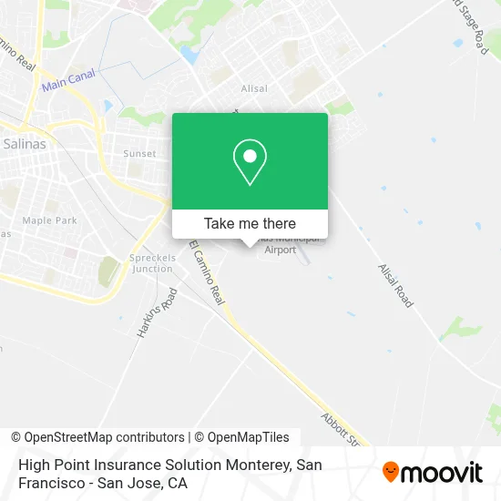 High Point Insurance Solution Monterey map
