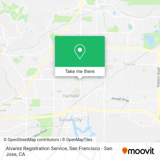 Alvarez Registration Service map