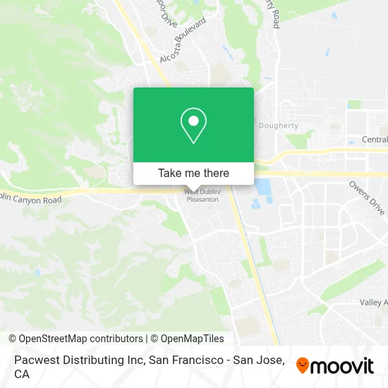 Pacwest Distributing Inc map