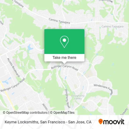 Keyme Locksmiths map