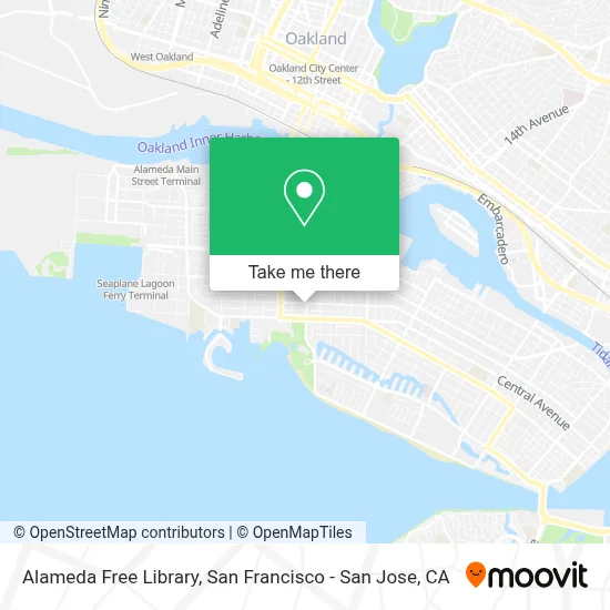 Alameda Free Library map
