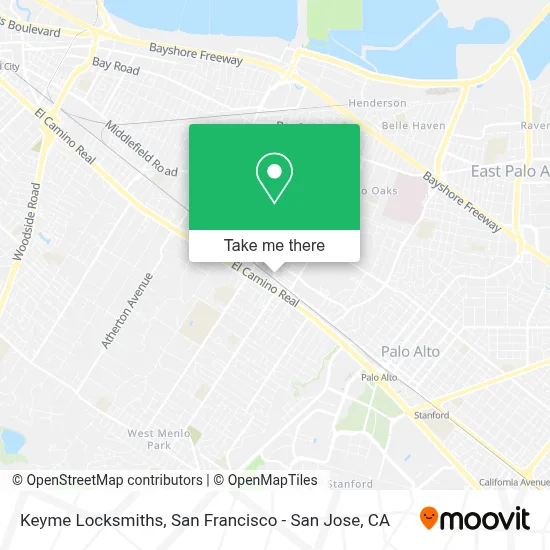 Keyme Locksmiths map