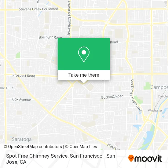 Spot Free Chimney Service map
