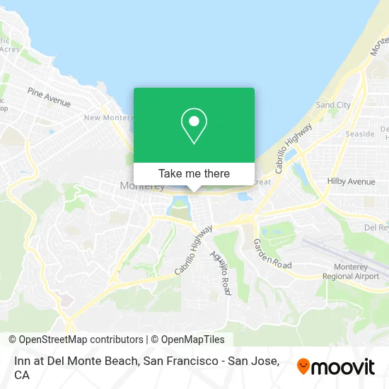 Inn at Del Monte Beach map