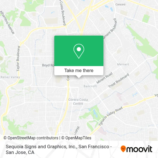 Sequoia Signs and Graphics, Inc. map