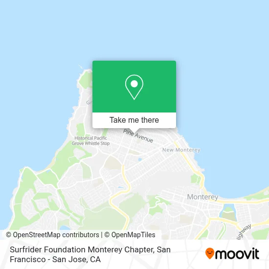 Surfrider Foundation Monterey Chapter map