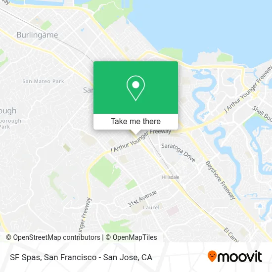 SF Spas map