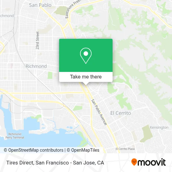 Tires Direct map