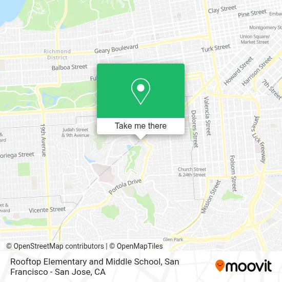 Rooftop Elementary and Middle School map