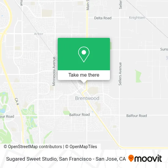 Sugared Sweet Studio map