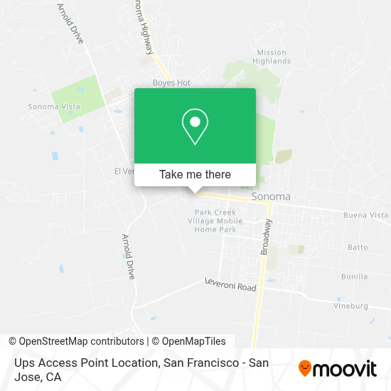 Ups Access Point Location map