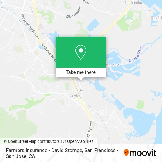 Farmers Insurance - David Stompe map