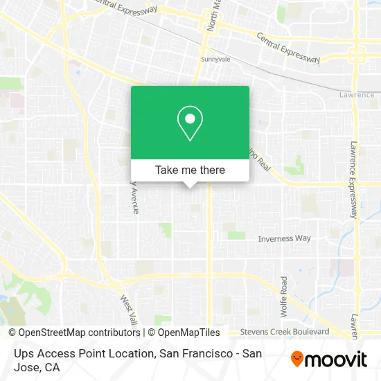 Ups Access Point Location map