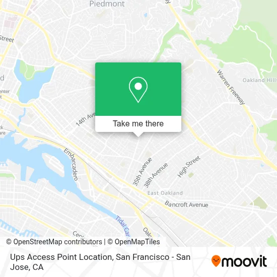 Ups Access Point Location map