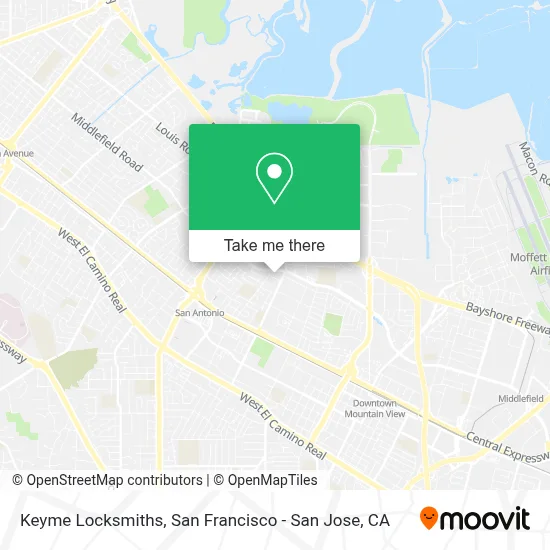 Keyme Locksmiths map