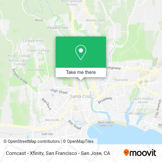 Comcast - Xfinity map